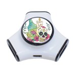 Tequila Sugar Skull 3-Port USB Hub