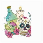 Tequila Sugar Skull Small Garden Flag (Two Sides)