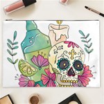 Tequila Sugar Skull Cosmetic Bag (XXL)