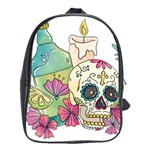 Tequila Sugar Skull School Bag (XL)