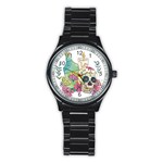 Tequila Sugar Skull Stainless Steel Round Watch