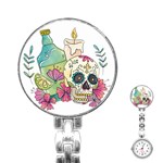 Tequila Sugar Skull Stainless Steel Nurses Watch