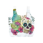 Tequila Sugar Skull Full Print Recycle Bag (S)