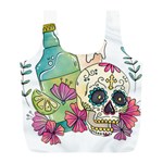 Tequila Sugar Skull Full Print Recycle Bag (L)