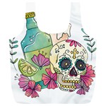 Tequila Sugar Skull Full Print Recycle Bag (XL)