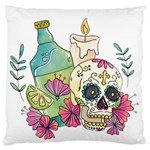 Tequila Sugar Skull Standard Flano Cushion Case (One Side)