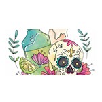 Tequila Sugar Skull Satin Wrap