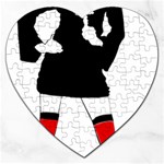 sexy nun halloween costume  Jigsaw Puzzle (Heart)