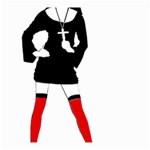 sexy nun halloween costume  Small Garden Flag (Two Sides)