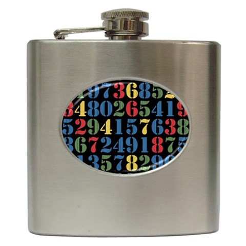 pop038a Hip Flask (6 oz) from ArtsNow.com Front