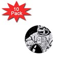 Halloween Skeleton Astronaut 1  Mini Button (10 pack) 