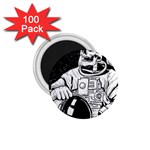 Halloween Skeleton Astronaut 1.75  Magnet (100 pack) 