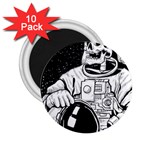 Halloween Skeleton Astronaut 2.25  Magnet (10 pack)