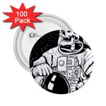 Halloween Skeleton Astronaut 2.25  Button (100 pack)