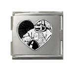 Halloween Skeleton Astronaut Mega Link Heart Italian Charm (18mm)