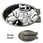 Halloween Skeleton Astronaut Money Clip (Oval)