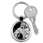 Halloween Skeleton Astronaut Key Chain (Round)