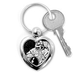 Halloween Skeleton Astronaut Key Chain (Heart)