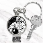 Halloween Skeleton Astronaut Nail Clippers Key Chain