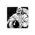 Halloween Skeleton Astronaut Magnet (Square)