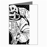 Halloween Skeleton Astronaut Greeting Card