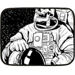 Halloween Skeleton Astronaut Fleece Blanket (Mini)