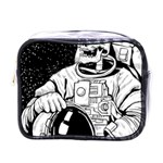 Halloween Skeleton Astronaut Mini Toiletries Bag (One Side)