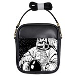 Halloween Skeleton Astronaut Girls Sling Bag