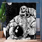 Halloween Skeleton Astronaut Shower Curtain 60  x 72  (Medium)