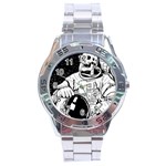 Halloween Skeleton Astronaut Stainless Steel Analogue Watch