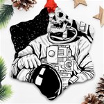 Halloween Skeleton Astronaut Ornament (Snowflake)