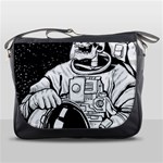 Halloween Skeleton Astronaut Messenger Bag