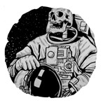 Halloween Skeleton Astronaut Large 18  Premium Round Cushion 