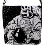 Halloween Skeleton Astronaut Flap Closure Messenger Bag (S)