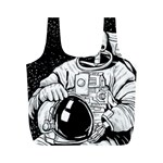 Halloween Skeleton Astronaut Full Print Recycle Bag (M)