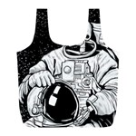 Halloween Skeleton Astronaut Full Print Recycle Bag (L)