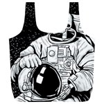 Halloween Skeleton Astronaut Full Print Recycle Bag (XL)