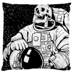 Halloween Skeleton Astronaut Large Flano Cushion Case (One Side)