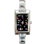 christmas buona befana Rectangle Italian Charm Watch