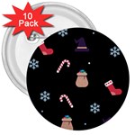 christmas buona befana 3  Button (10 pack)