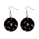 christmas buona befana 1  Button Earrings