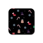 christmas buona befana Rubber Coaster (Square)