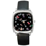 christmas buona befana Square Metal Watch