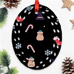 christmas buona befana Ornament (Oval Filigree)