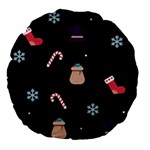 christmas buona befana Large 18  Premium Round Cushion 