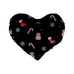 christmas buona befana Standard 16  Premium Heart Shape Cushion 