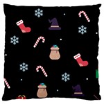 christmas buona befana Large Flano Cushion Case (One Side)