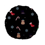 christmas buona befana Standard 15  Premium Flano Round Cushion 