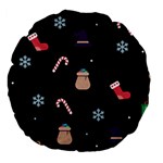 christmas buona befana Large 18  Premium Flano Round Cushion 