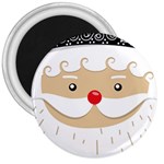 Santa Claus Face 3  Magnet